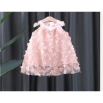 Summer Toddler Children's Clothes Birthday Party Flower Fairy Wedding Princess Evening Dresses For Baby Girl Sweet Bow Kids Wear