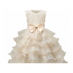 Children Luxury Party Formal Dress For Wedding Birthday Kids Christmas Ceremonies Dresses For Girls Lace Tutu Flower Girls Dress