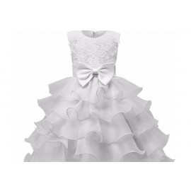 Children Luxury Party Formal Dress For Wedding Birthday Kids Christmas Ceremonies Dresses For Girls Lace Tutu Flower Girls Dress