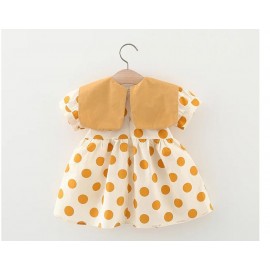 Polka Dot Infant Clothes Summer Cotton Bow Dresses For Baby Girls Children Costume Fashion Toddler Kids Wear 0 To 3 Years Old