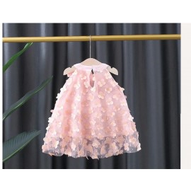 Summer Toddler Children's Clothes Birthday Party Flower Fairy Wedding Princess Evening Dresses For Baby Girl Sweet Bow Kids Wear