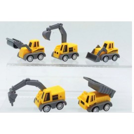 5-piece Set Educational Children's Toy Engineering Vehicle Model Five Mini Cars Excavator Crane Dump Truck