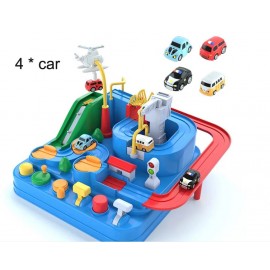 Racing Rail Car Model Educational Toys Children Track Adventure Game Brain Mechanical Interactive Train Animals Space Rocket Toy