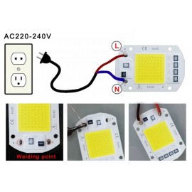 LED Chip COB lamp 10W 20W 30W 50W AC 220V 240V IP65 Smart IC No Need Driver DIY Flood light Led Bulb Spotlight Outdoor Lamp bead