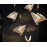 Indoor Gold LED Chandelier Lamp Pendant Light for Dinning Room Kitchen Nordic Butterfly Hanging Lighting for Bedroom Living Room