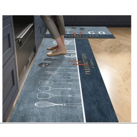 Cooker Pattern Kitchen Mat Long Rugs Crystal Velvet Carpet for Living Room Absorbent Foot Mats Bedroom Doormat Alfombra